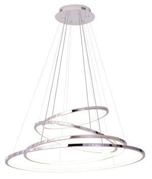 LAMPA wisząca QUEEN P0374D Maxlight metalowa OPRAWA okrągły zwis LED 67W 30