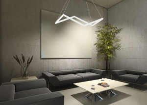 Geometryczna LAMPA wisząca ORIGAMI P0364 Maxlight metalowa OPRAWA zwis LED
