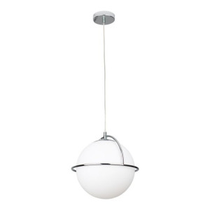 LAMPA wisząca SATURN P0380 Maxlight loftowa OPRAWA szklana kula zwis chrom