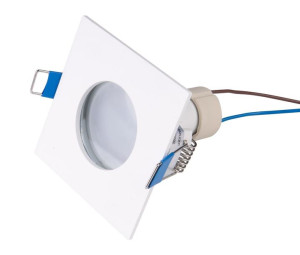 Podtynkowa LAMPA sufitowa SQUARE H0092 Maxlight łazienkowa OPRAWA wpust kwa