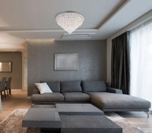 Kryształowa LAMPA sufitowa CORLEONE C0046 Maxlight szklana OPRAWA glamour c
