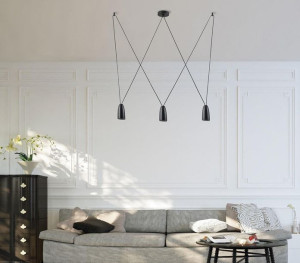 Loftowa LAMPA wisząca SISTEMA P0399 Maxlight metalowa OPRAWA regulowany ZWI