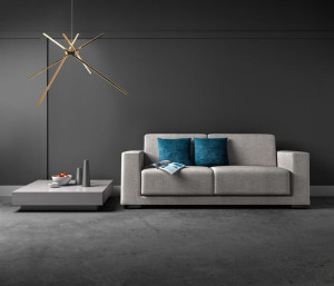 Złota lampa wisząca SPIDER żyrandol LED 33W 3000K listwy nad stół