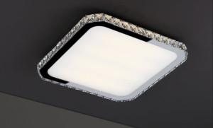 Sufitowa lampa glamour PREZZIO SQUARE plafon LED 24W 3000K chrom