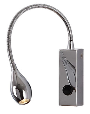 Ruchoma lampa ścienna SNAKE kinkiet na peszlu LED 3W 3200K chrom