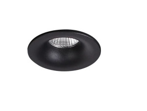 Czarna lampa podtynkowa YUCA FIXED ledowe oczko 3W 3000K hol