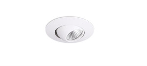 Wpust lampa sufitowa YUCA ROUND TILTED oczko LED 3W 3000K białe