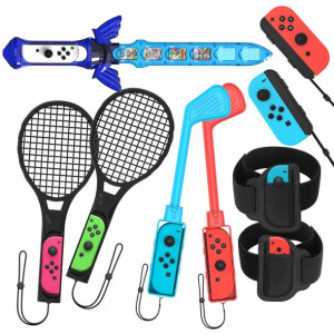 Zestaw Akcesoria 9w1 do Joy-Con Nintendo Switch / Nintendo Switch Oled / NS