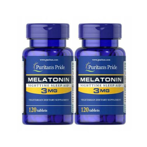 Puritan's Pride Melatonin 3mg - 240tabs - Melatonina