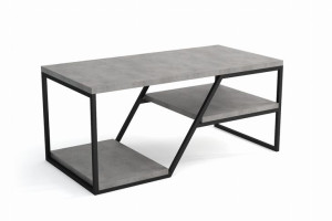 Stolik Kawowy ELISE Styl Industrialny LOFT do Salonu Blat Beton