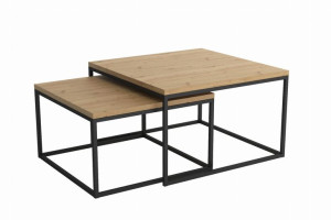 Stolik Kawowy DINO 2 w 1 Styl Industrialny LOFT Do Salonu Pokoju Nowoczesny