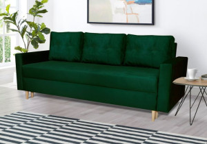 Sofa DENI Do Salonu Poduszki Zielona