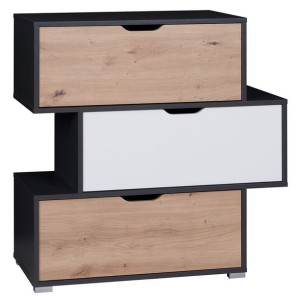 Komoda IWA IW-03 90 Grafit Meble Młodzieżowe do Pokoju Dziecka