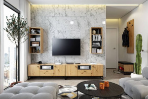 Meblościanka OLIER 8 Dąb Artisan LOFT