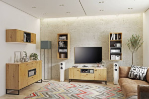 Meblościanka OLIER 5 Dąb Artisan LOFT
