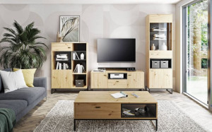 Meblościanka OLIER 2 Dąb Artisan LOFT