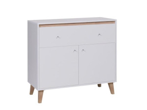 Komoda OVIEDO OV-01 Biała Styl Skandynawski Boho