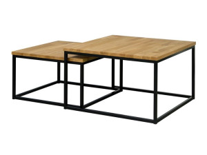Stolik Kawowy DINO 2 w 1 Styl Industrialny LOFT Do Salonu Pokoju Nowoczesny