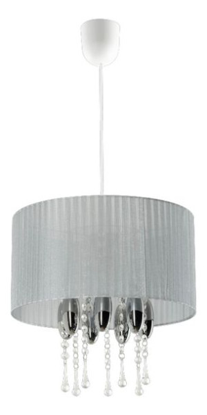 Lampa Wisząca Camilla Popiel Glamour z Kryształami