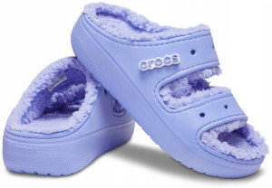 Crocs Ocieplane Klapki Classic Cozzy Sandal 41,5
