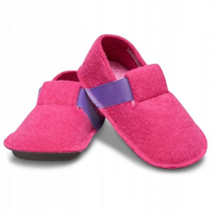 Kapcie Papcie Dziecięce Wsuwane Domowe Crocs 33,5