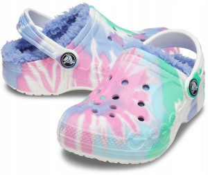 Ocieplane Dziecięce Buty Crocs Klapki Baya 27,5