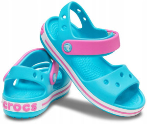 Lekkie Sandałki Dziecięce Crocs Buty Na Rzep 24,5
