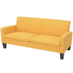 Lumarko Sofa 3-osobowa, żółta, 180 x 65 x 76 cm!