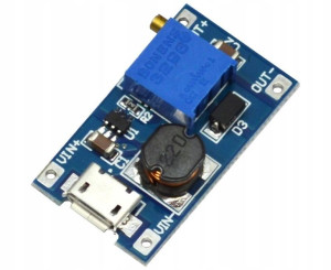 Przetwornica z micro USB MT3608 4-28V 2A step-up regulacja