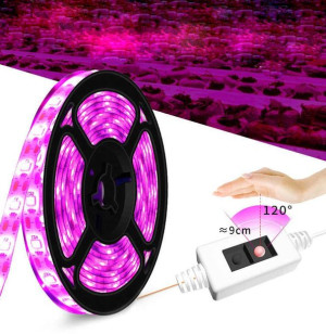 Taśma LED USB z czujnikiem ruchu 1m różowa
