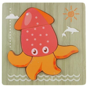 Drewniana Układanka Edukacyjna Puzzle - kalmar