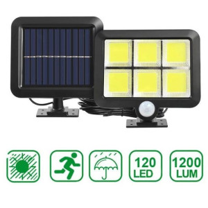 Lampa solarna z czujnikiem ruchu i zmierzchu 120 LED