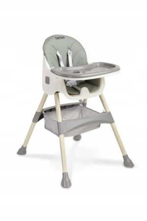 Krzesełko do karmienia Caretero BILL 2w1 grey
