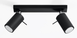 Halogenowy plafon LED E782-Rins - czarny
