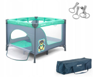 Milly Mally kojec FUN MINT BEAR +uchwyty moskitera