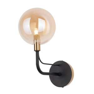 Lampa ścienna loft BUBBLE szklana kula kinkiet do przedpokoju