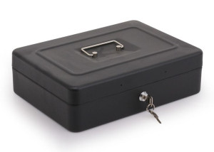 Kasetka na pieniądze zamykana na klucz Box 300