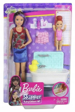 Lalka Barbie Opiekunka Do Dziecka Wanna Fxh05