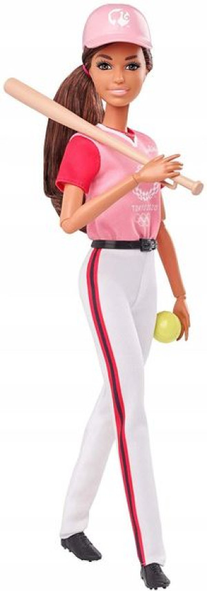 Lalka Barbie Sportowa Olimpijka Softbolistka Gjl77