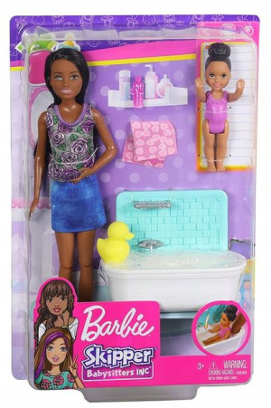 Lalka Barbie Opiekunka Do Dziecka Wanna Fxh06