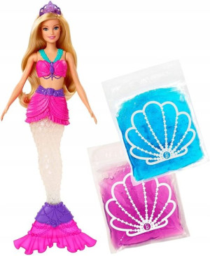Barbie Syrenka Dreamtopia + Brokatowy Slime Gkt75