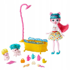 Mattel Enchantimals Zestaw Kąpiel Świnek+Petya Pig