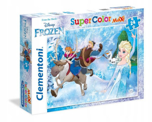 Puzzle 24 Maxi Kraina Lodu Frozen Clementoni 24482