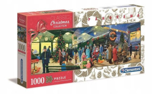 Puzzle 1000 El. Ekspres Polarny Święta Panorama