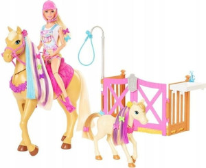 Barbie Stadnina Koni Lalka Stylizacja Kucyk Gxv77