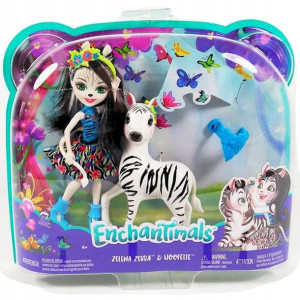 MATTEL ENCHANTIMALS lalka + zebra FKY74