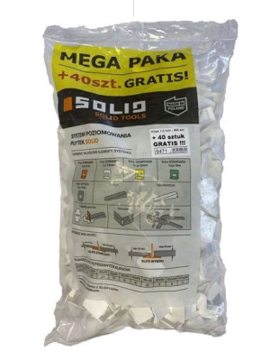 Solid System Poziomowania 440 Szt. Klips 1,5 Mm 6471