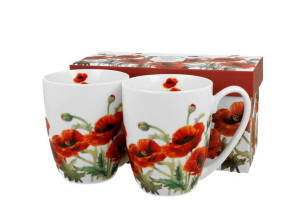 Komplet 2 kubki 380 ml CLASSIC POPPIES