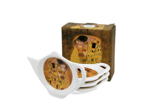 Podkładki skapki herbaciane komplet 4 szt. THE KISS by Gustav Klimt