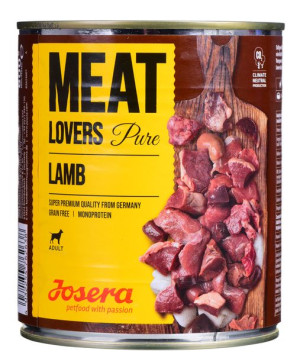 Josera Meatlovers Pure Jagnięcina karma mokra dla psów 800g